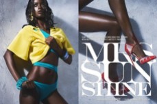 Rwandan-Canadian model Happy Umurerwa is “Mrs Sunshine” for Filler Magazine’s Issue No. 2 photographed by Colin Gaudet.